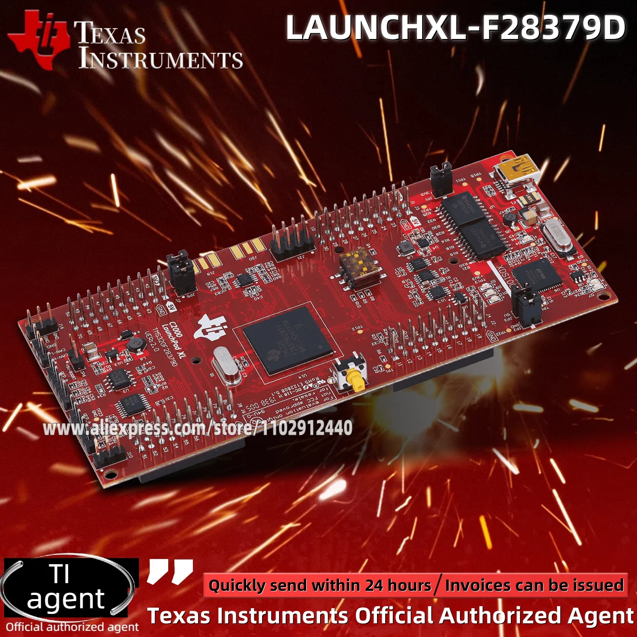 1PCS/LOT LAUNCHXL-F28379D Development board agent C2000 DelfinoMCU TMS320F28379D New Original