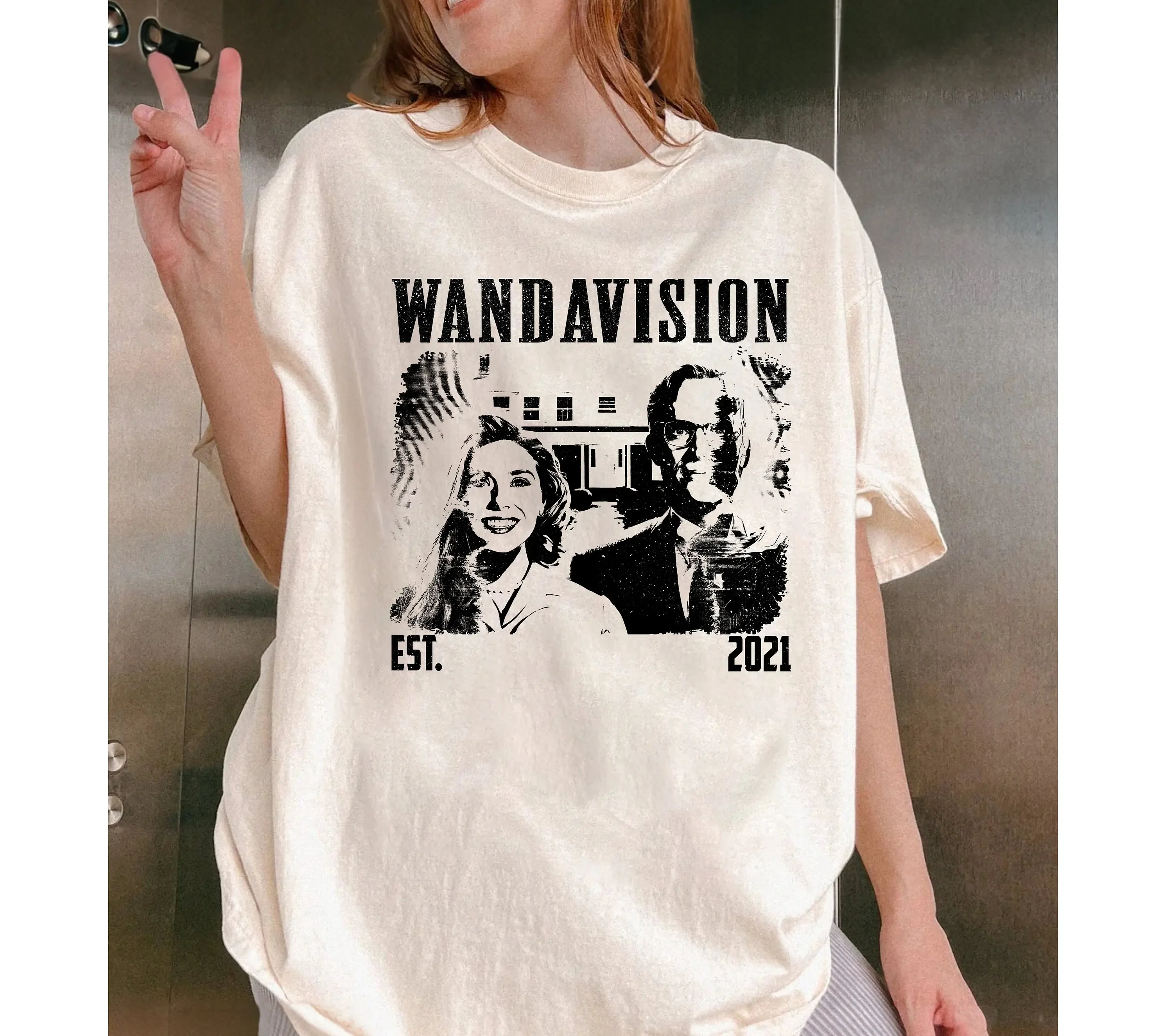 WandaVision T Shirt TV Series Movie Vintage Midcentury For Him