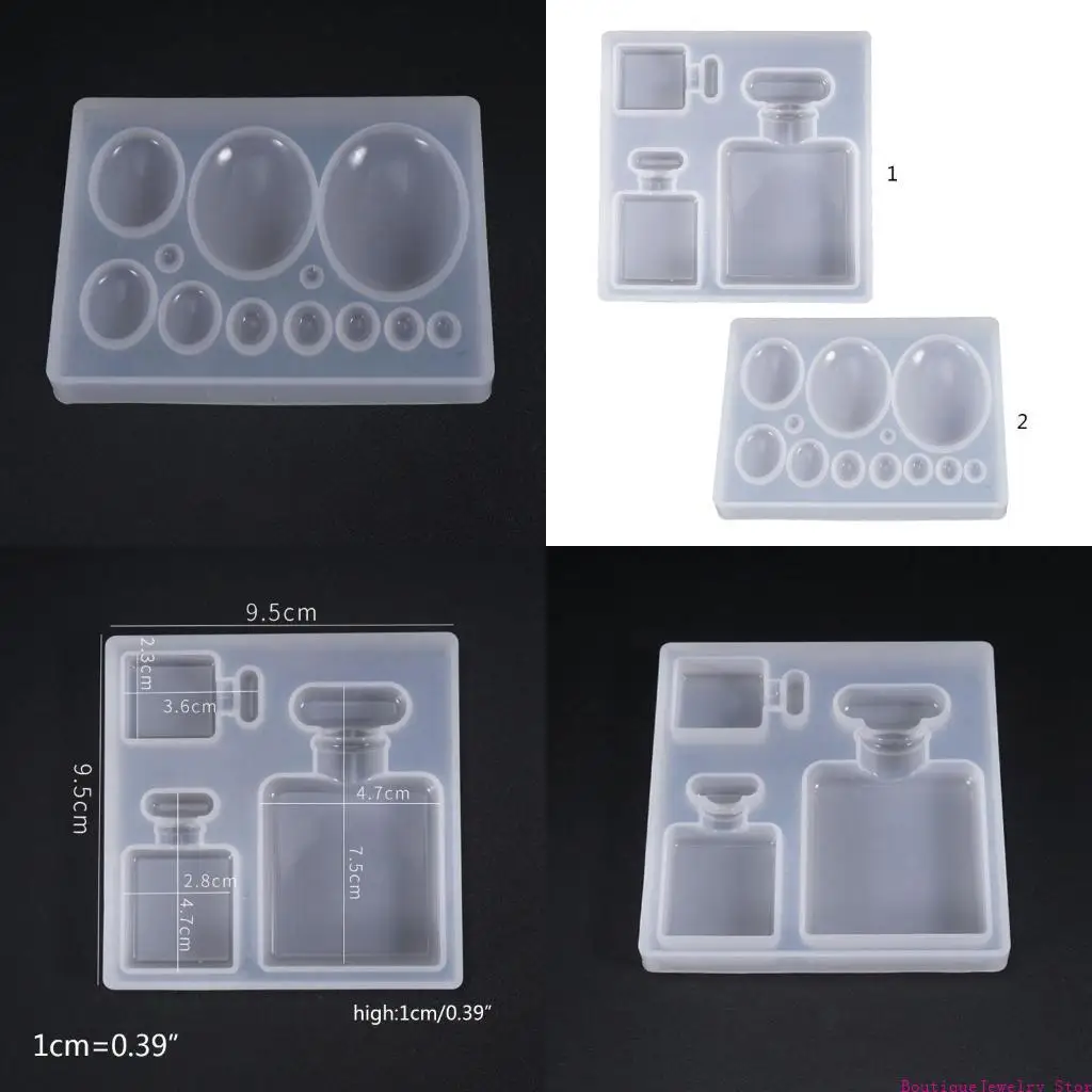 E1PE Flexible Silicone Bottle Accessories Mold Epoxy Jewelry Making Mold