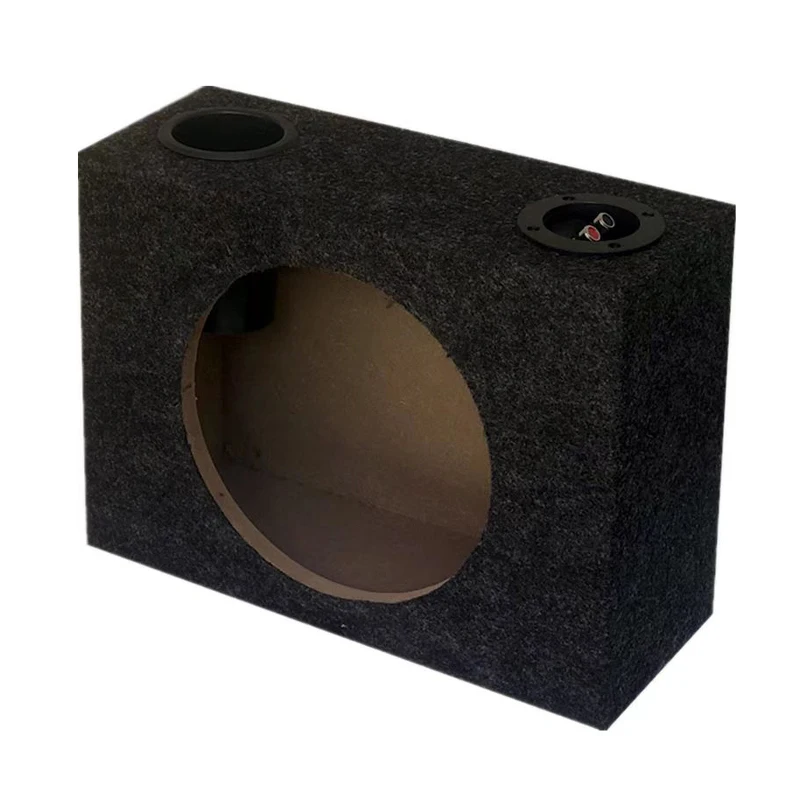 10-Inch New Ultra-thin Coaxial Speaker Empty Cabinet Wooden Box Square MDF Felt Car Modified Subwoofer Passive With Junction Box