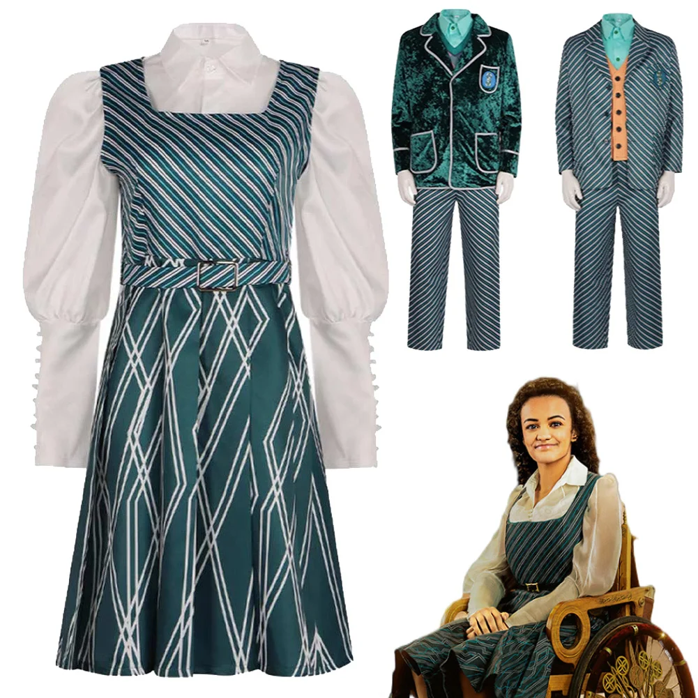 

Необычное платье ShenShen Президент Pfannee Nessarose, косплей для женщин и мужчин, одежда Shiz, школьная форма 2024, костюм Wiked из фильма для женщин и мужчин