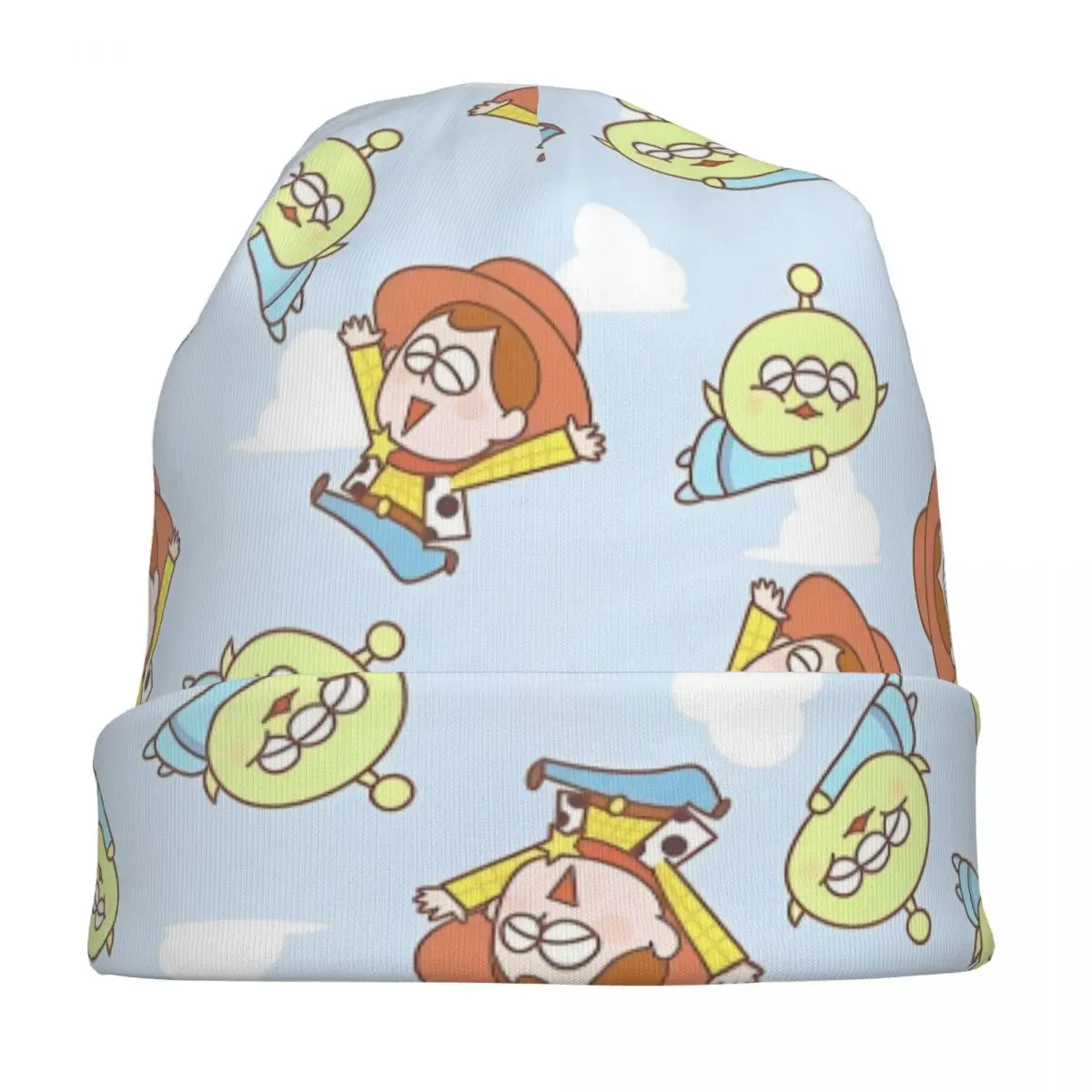 Simpatico cartone animato Toy Story Cappello a cuffia Hip Hop Street Kawaii Woody And Aliens Skullies Berretti Cappello Cappellini multifunzione da donna per uomo