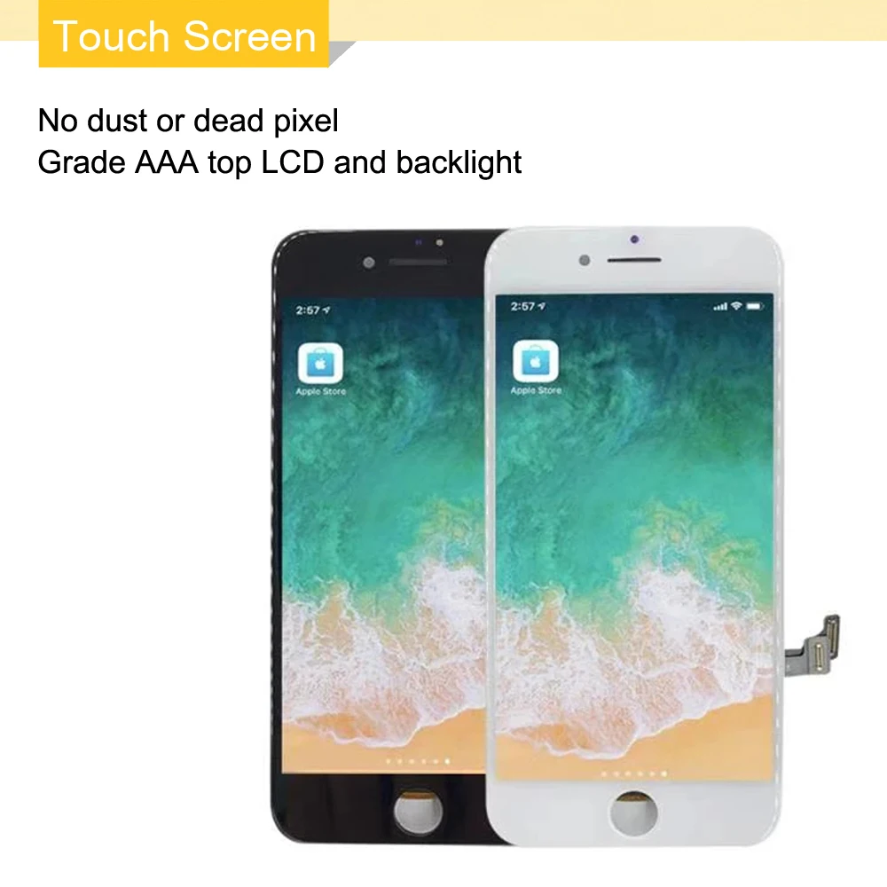 AAA+++Quality For iPhone 7 LCD Screen Replacemen No Dead Pixel Pantalla Diaplay For iPhone 6 6S 7 8 Plus Display Touch With Gift