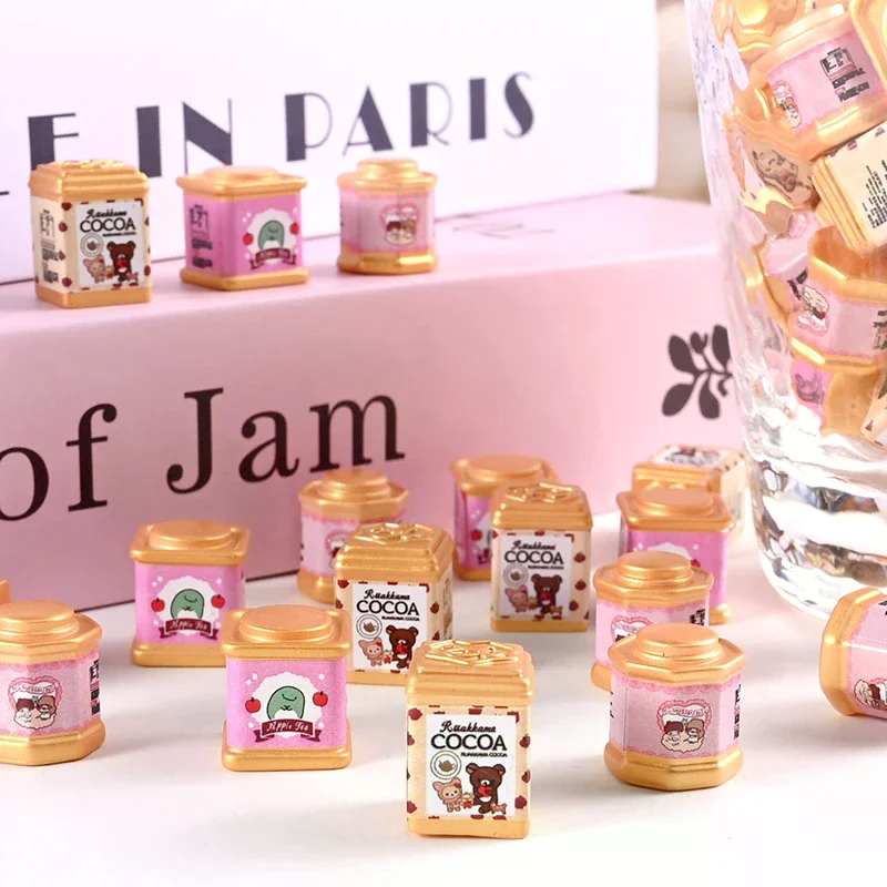 ขวดโหลขนมจำลองขนาดเล็ก 5 ชิ้น ของเล่นตกแต่งบ้านตุ๊กตา