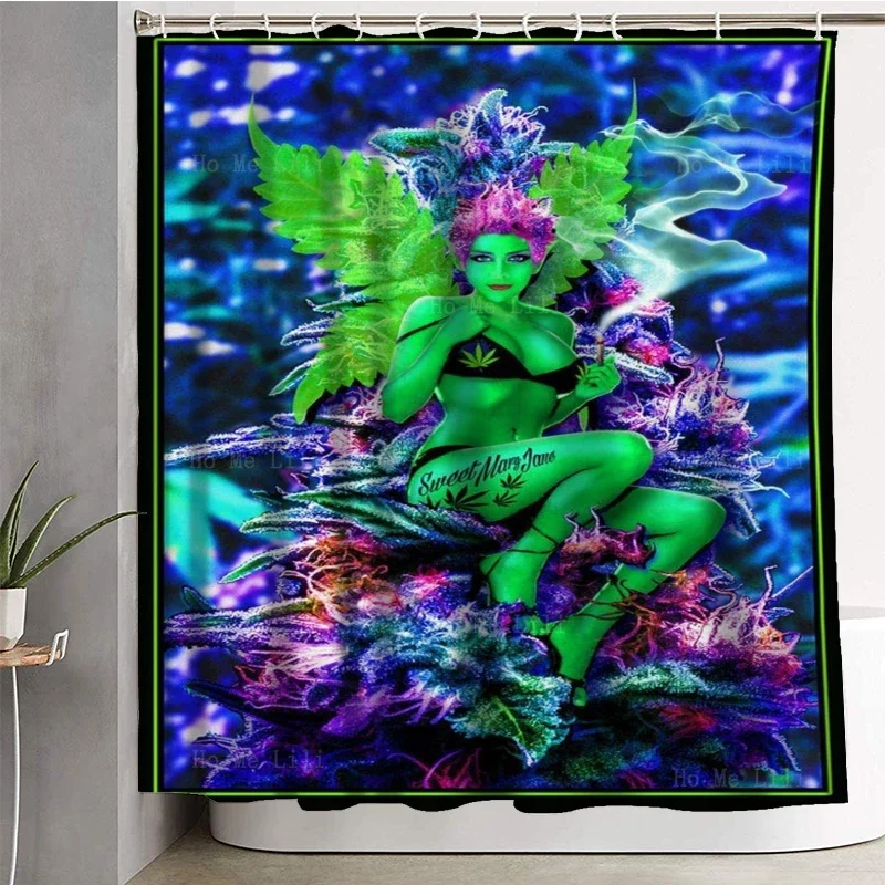 Bizarre Bride Fantasy Girl Tarot Realism Romantic Woman Laminated Weed Fairy Vintage Vogue Covers Shower Curtain By Ho Me Lili image 5