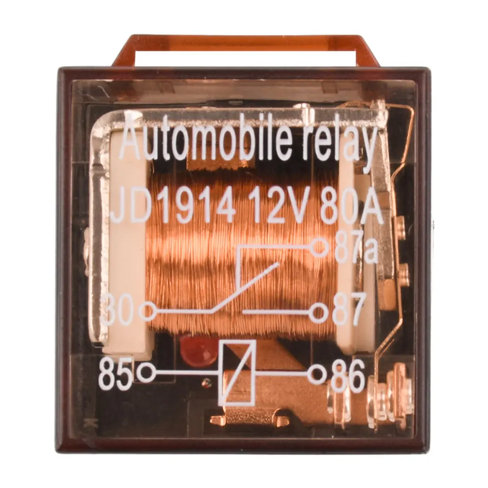 1Set Waterproof Automotive Relay Socket DC 12V 24V 5Pin 80A 100A Car Relay With SPDT Auto Relay Control Switch With Relay Socket