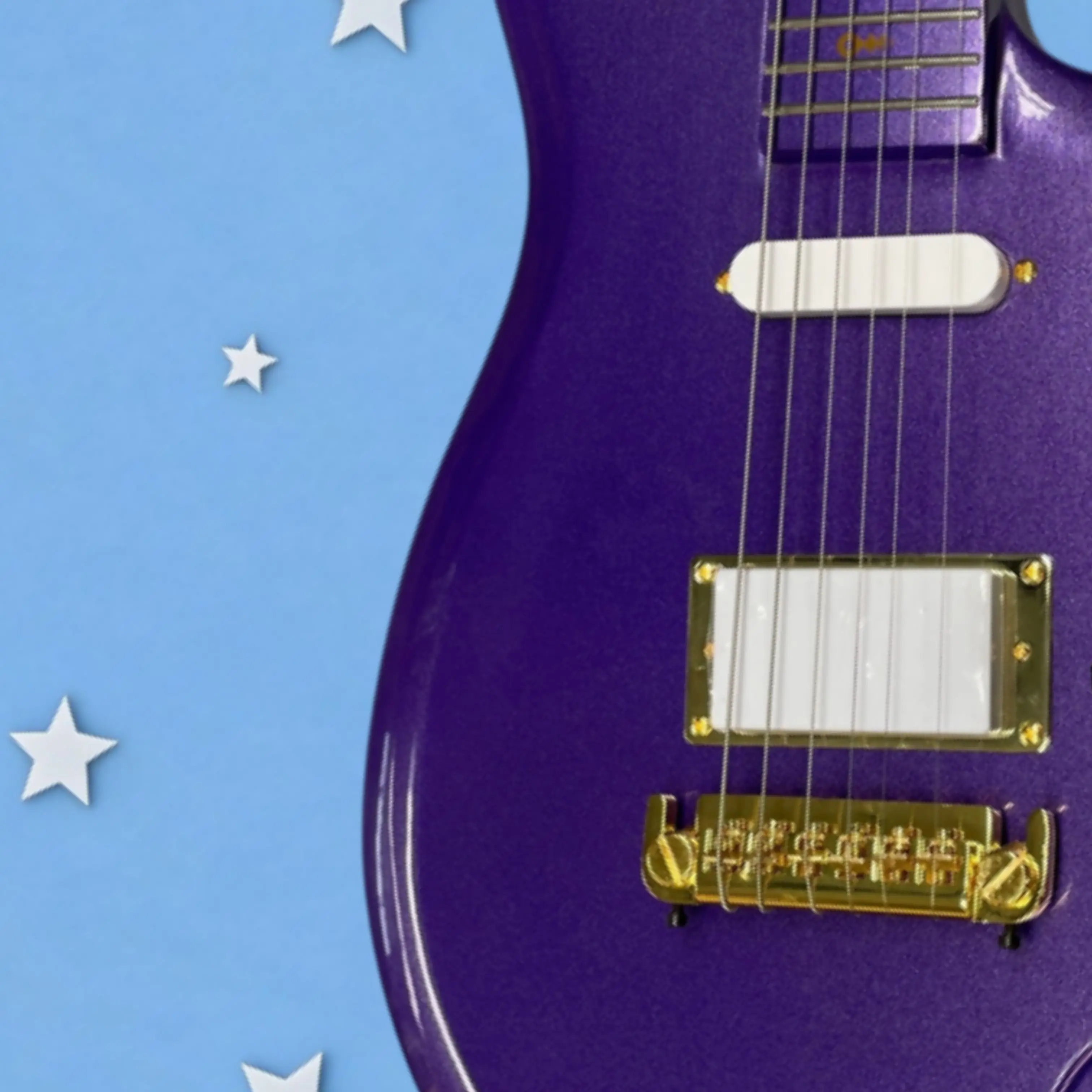 Purple Spiral Art-Shaped Electric Guitar Gold Hardware And Black Knobs Guitars,Personality Musician's Stage Performance Guitarra