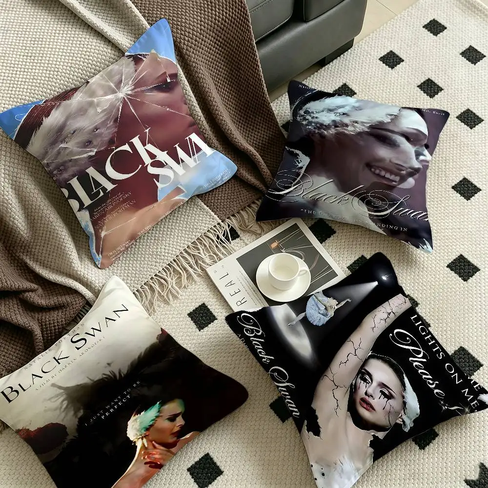 Movie B-Black Swan  Personalized Pillow Cover Kids Bedroom Wild Party Decor Pillowcase kid Birthday shower Gift