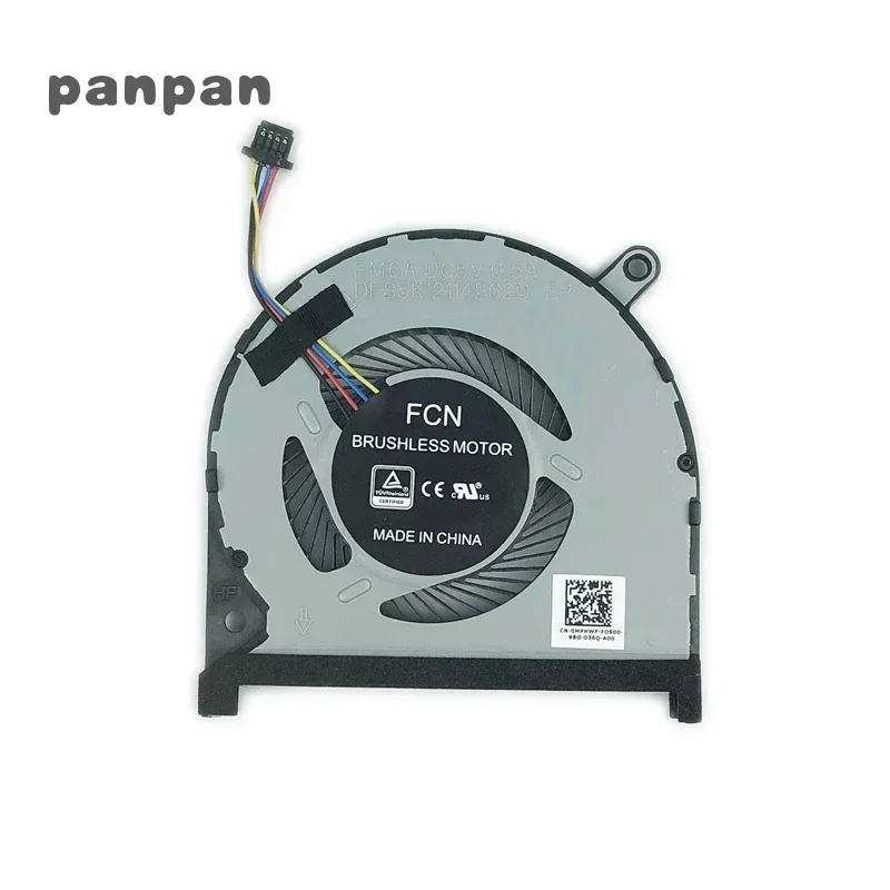 New Original Laptop CPU Cooling Fan CN 0MPHWF MPHWF 1323-01BH000 Cooler DFS5K12114262D FM6A DC5V 0.5A 4PIN