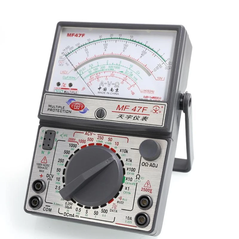 Original MF47C/MF47F/MF47T Voltage Current Tester Resistance Analog Display Pointer Multimeter DC/AC Inductance Meter