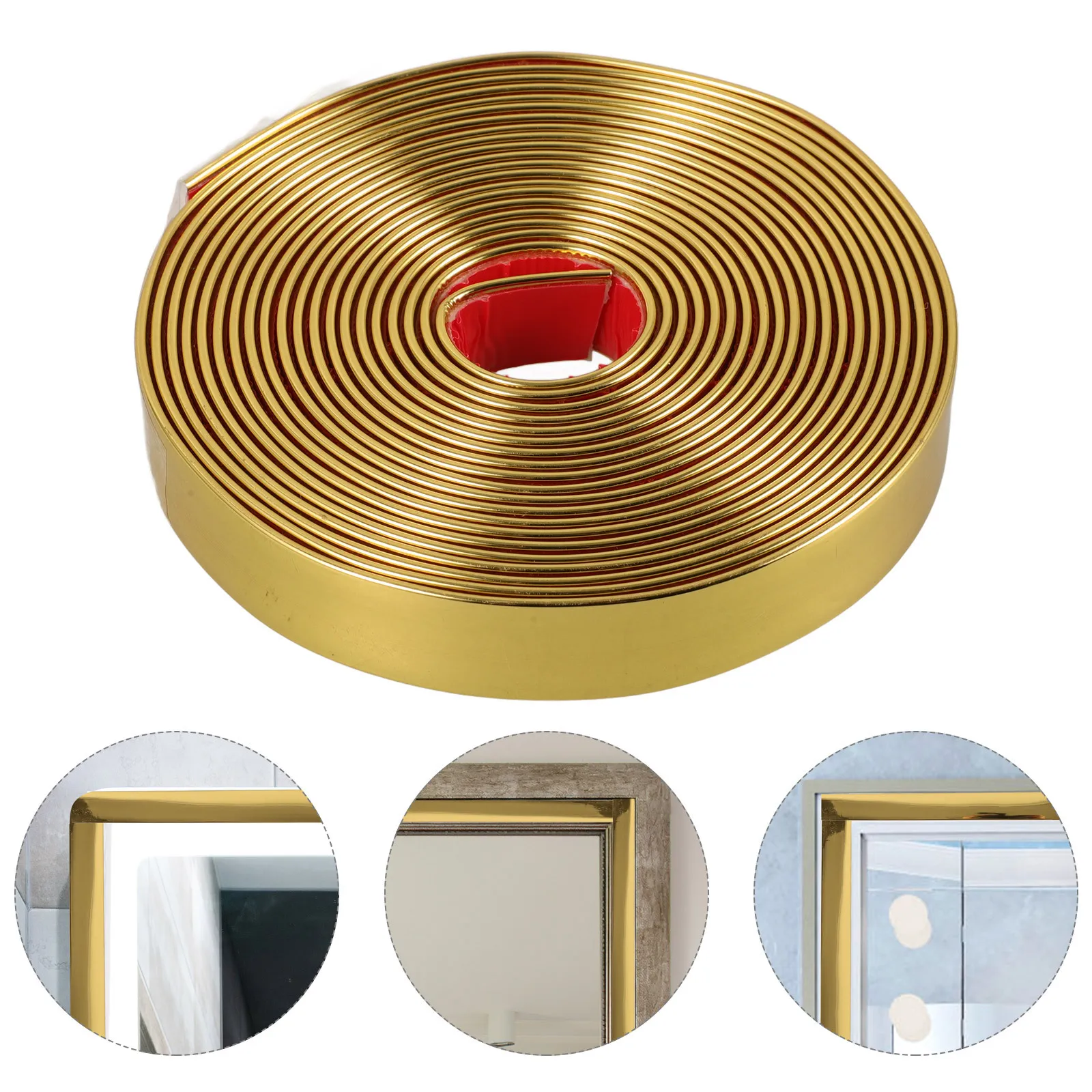 1 Rolle selbstklebender dekorativer Streifen, flexible Peel-Stick-Zierleiste für Wandkanten, Zierleiste, Wände, Eckwand, Kantenstreifen