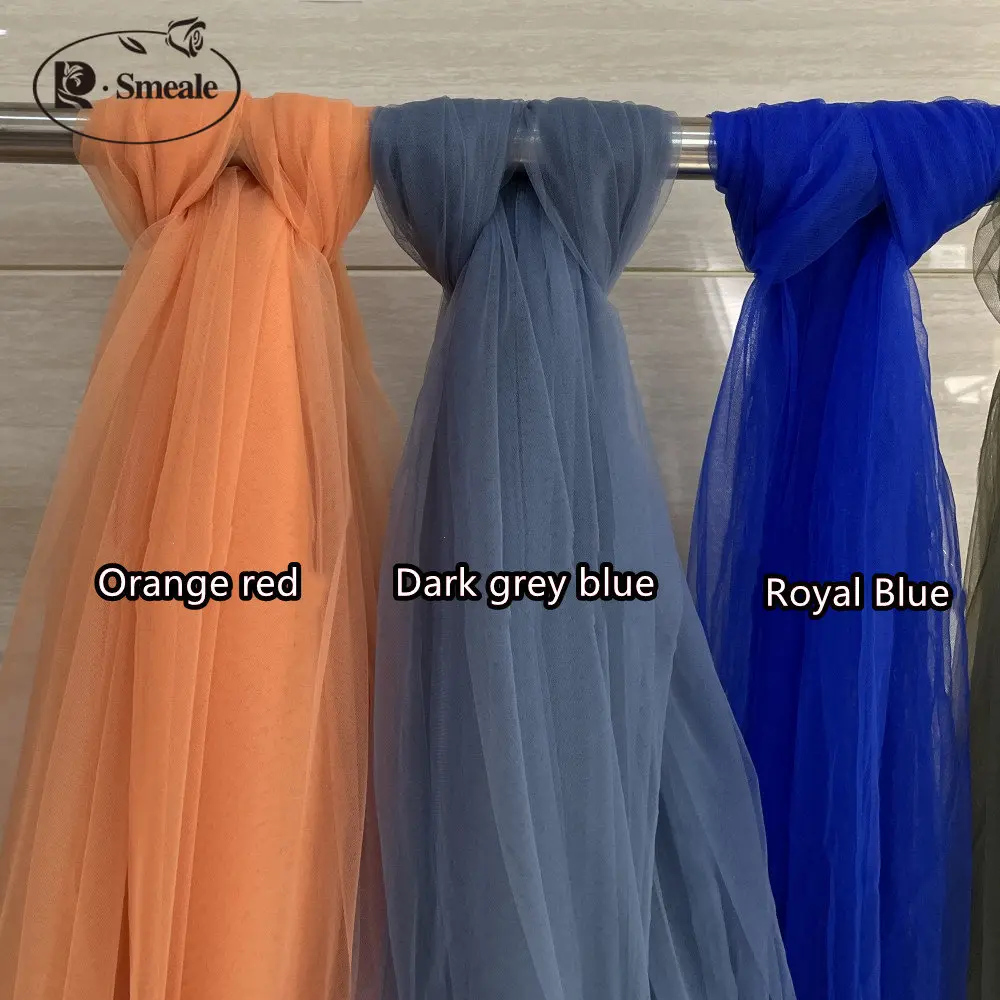 5-10 mt/los Verschlüsselung Weiche Bunte Mesh Stoff Hochzeit Kleid Rock Hochzeit Dekoration Kleidung Moskito Net Tuch RS4157 – Detail 7