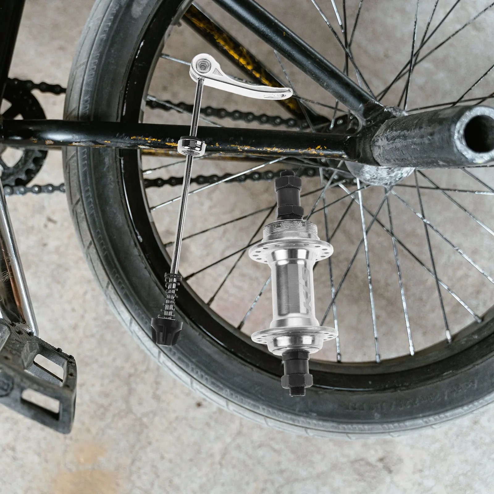 

1Set 32-Hole Aluminum Alloy Mountain Bike Quick Release Hub Compatible Lightweight Bicycle Wheel Hub Axle