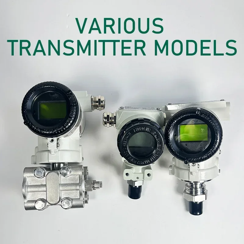 Industrial Smart DP Transmitter with OLED Display Automatic Temperature Compensation HART/RS485 Output Type Pressure Sensor