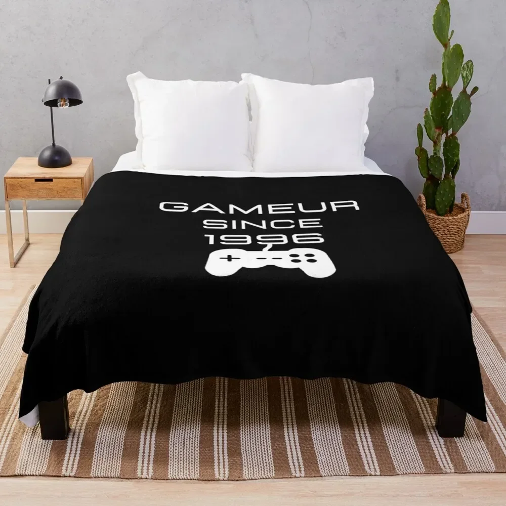 

Gamer since 1996! Original geek gift idea Throw Blanket Giant Sofa Hair Blankets