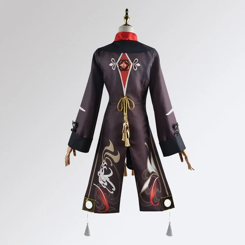 新 2025 インパクト Hutao コスプレ衣装靴制服かつら中国風のハロウィン衣装女性のためのゲーム胡タオ RER12 RQR12