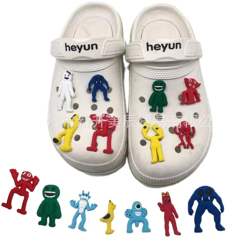 Garten of Banban Shoe Charms Buckle Hot Game Garden Shoe Decoration Crocs Sandals Anime Cartoon Slippers Accessories Child Gifts