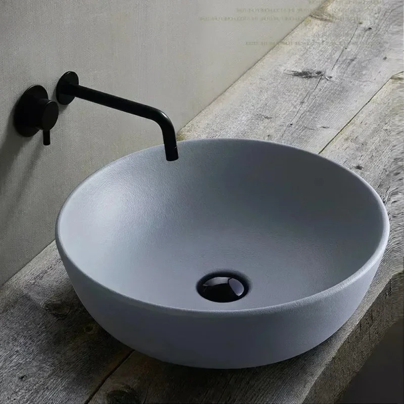 Ceramic Toilet Above Counter Basin Nordic Creative Bathroom Sinks Household Rectangular Washing Sinks Simple Bathroom fixtures M