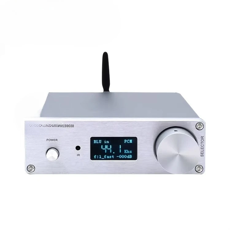 Mini Size Car Amplifier Dual Core ES9038 DSD512 USB BT5.0 LDAC Car Home Hifi Decoder