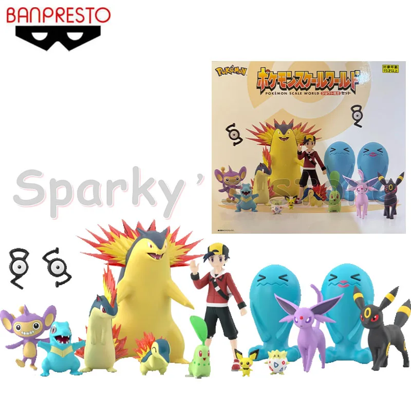 

Bandai Original CANDY TOY/EX CASHAPON Gashapon Pokemon Scale World SET Anime Figure Pichu Action Toys For Boys Girls Kids Gifts