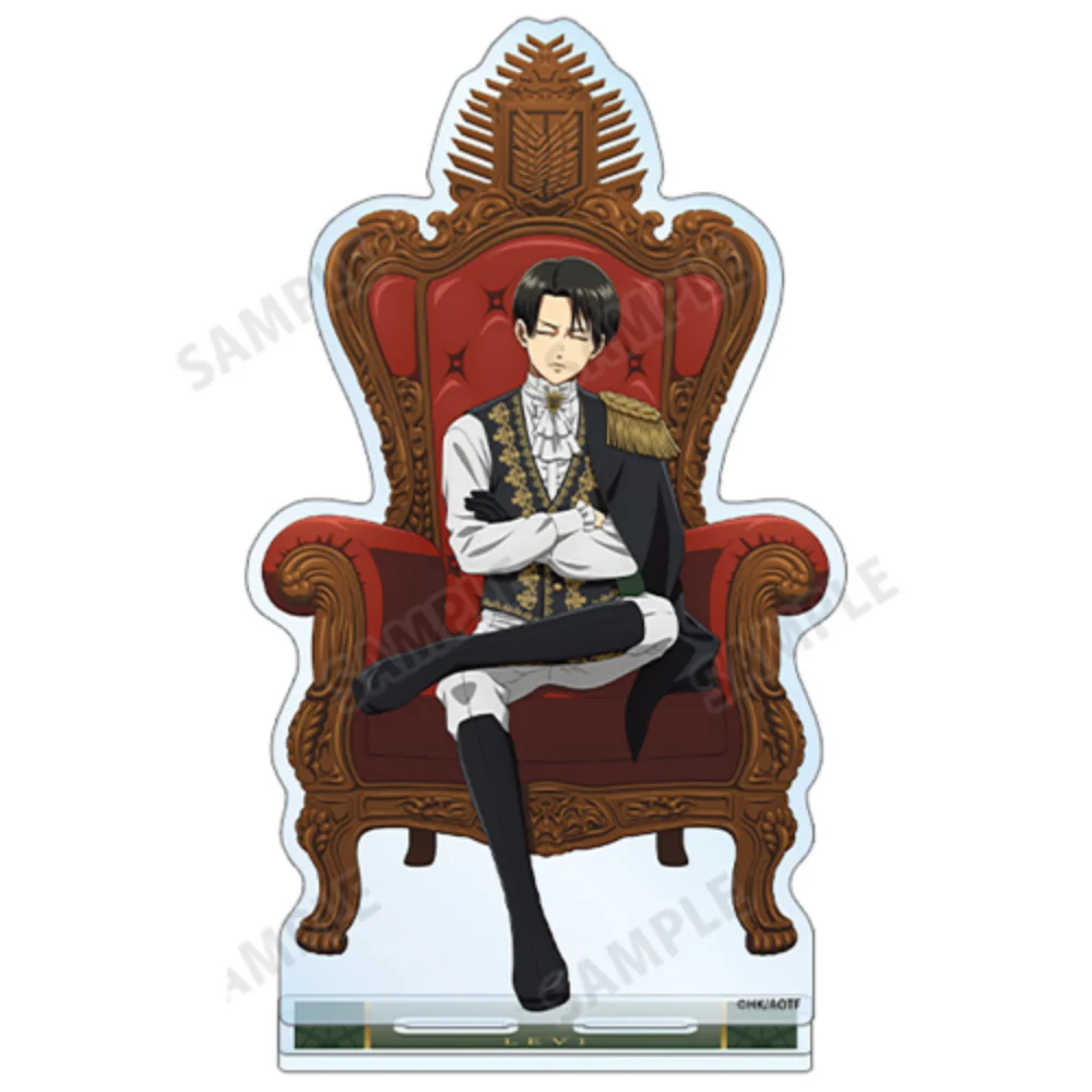 Anime Attack on Titan Levi Ackerman Eren Yeager 15CM Acrylic Stand Keychain Character Model Cosplay Desk Decor Collect Gifts