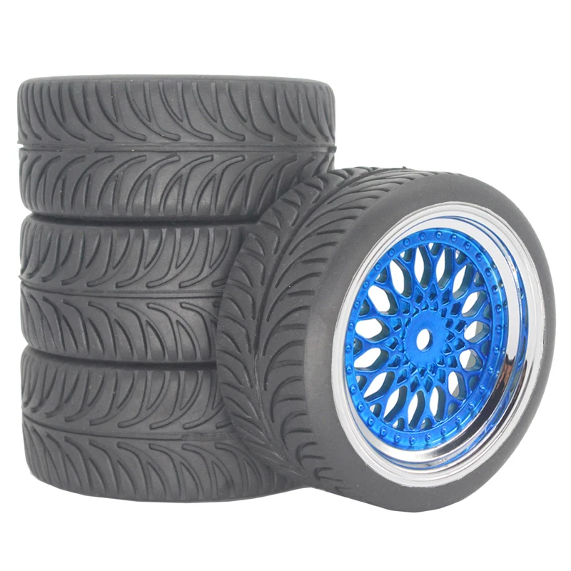 Hard Plastic Drift Tires, Smooth Flat Tyres for Traxxas HSP Tamiya HPI Wltoys 144001 124018 A959-B MJX 14301 14303 RC Car 3