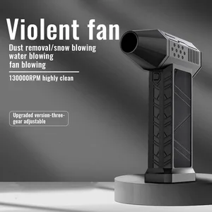 Mini Turbo Jet Fan Electric Air Duster with 3 Gear Adjustable 130000RPM Wind Speed 52m/s Car Computer Cleaning Blower Tool
