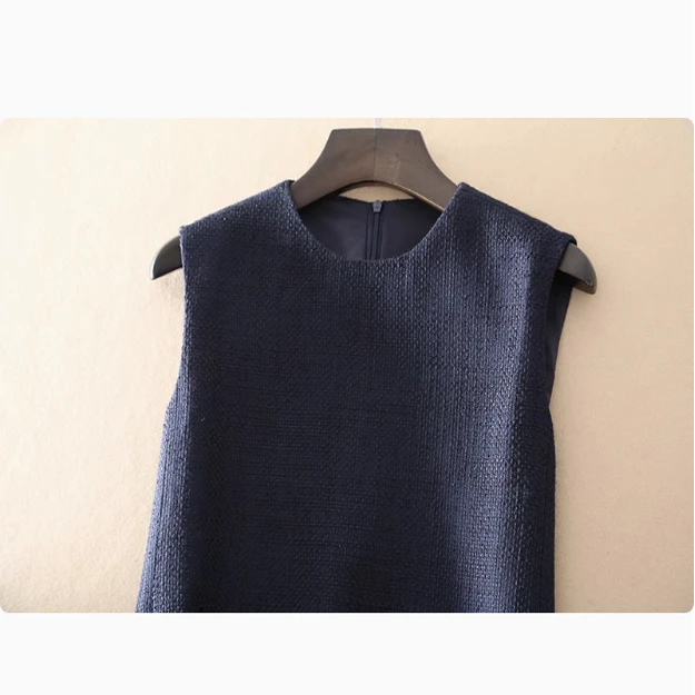 Camada de base de lã solta feminina Dr Svel A-Line Midi Saia redonda Ne Pure Color Commute Sle Primavera Verão Dr