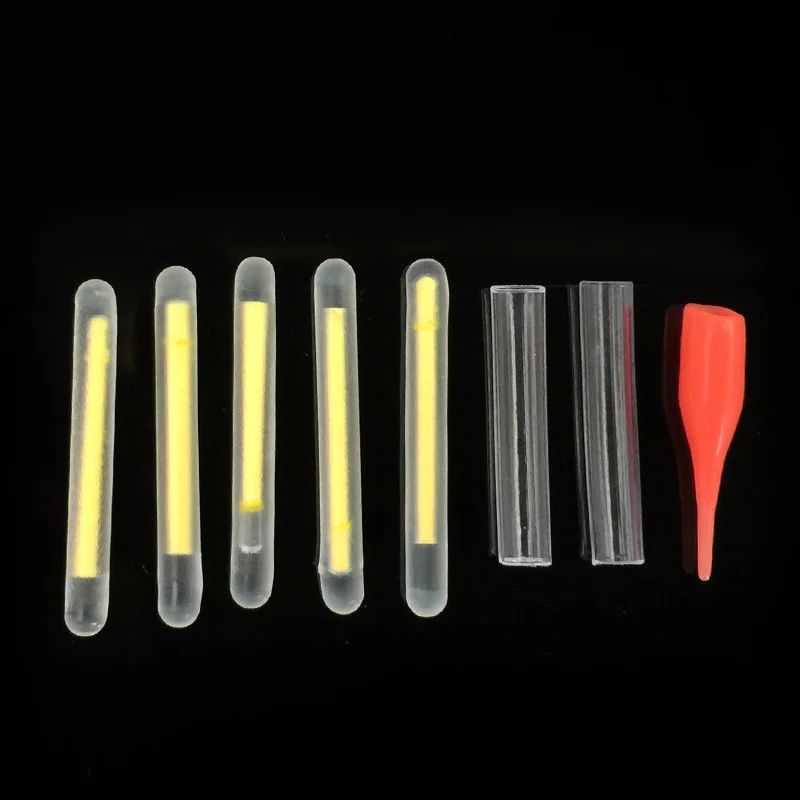 5/20/50 Pcs 4.5*37mm Fishing Buoy Fluorescent Light Stick Night Fishing Luminous Buoy Fishing Rod Fishing/party