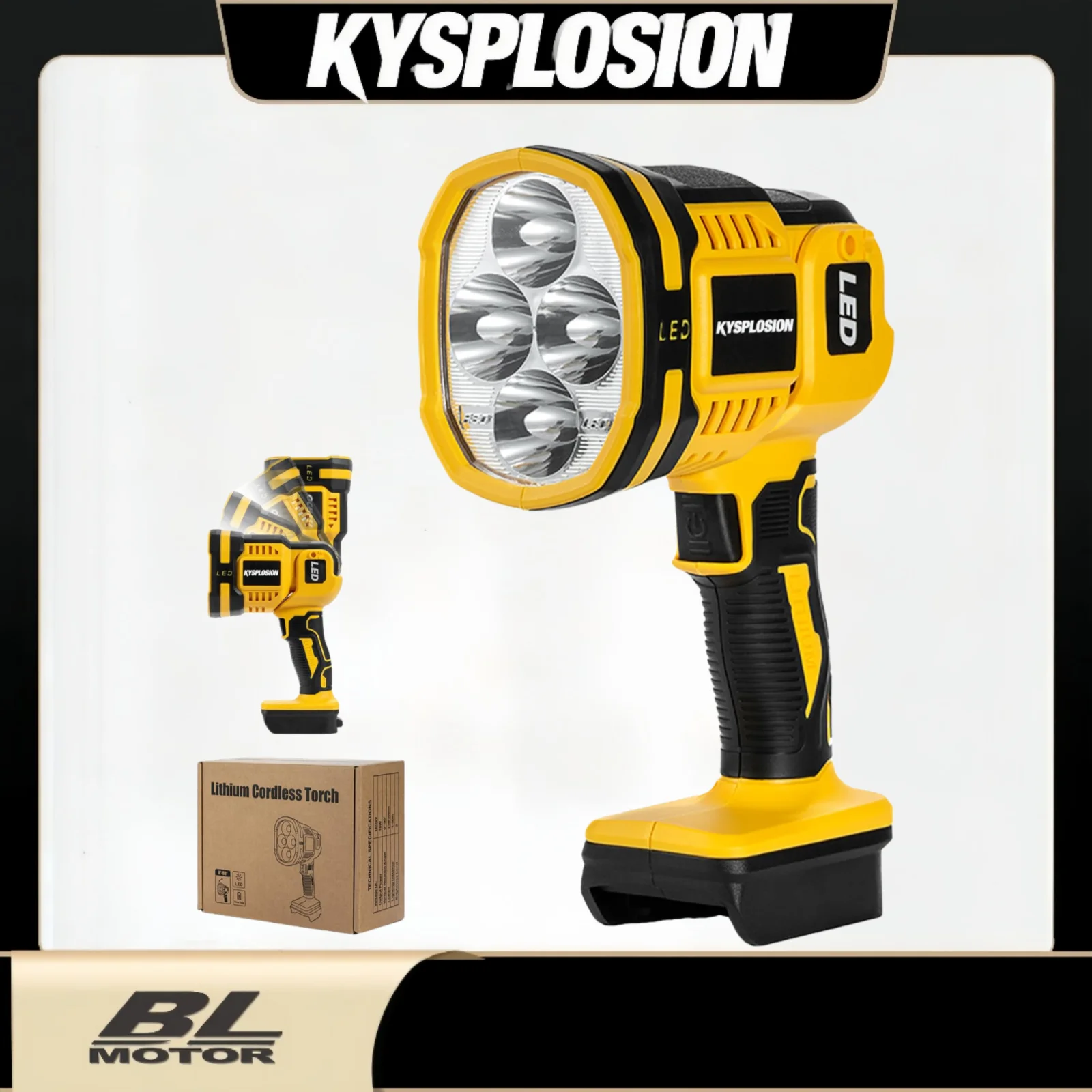 

Беспроводной светодиодный рабочий фонарь для ручного прожектора DeWalt 20 В MAX с аккумулятором 1500 лм и расстоянием 550 ярдов