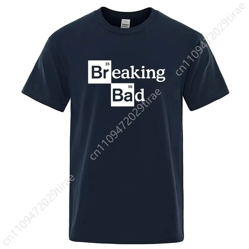 Men's T-shirt High Quality Cotton Blend O Neck Heisenberg Men T-shirt Short Sleeve Casual Breaking Bad Print T Shirt for Men