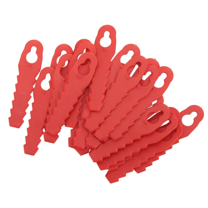 25Pcs Lawn Mower Plastic Blades Grass Mowing Replacement For L85 Sawtooth Trimmer Accessories