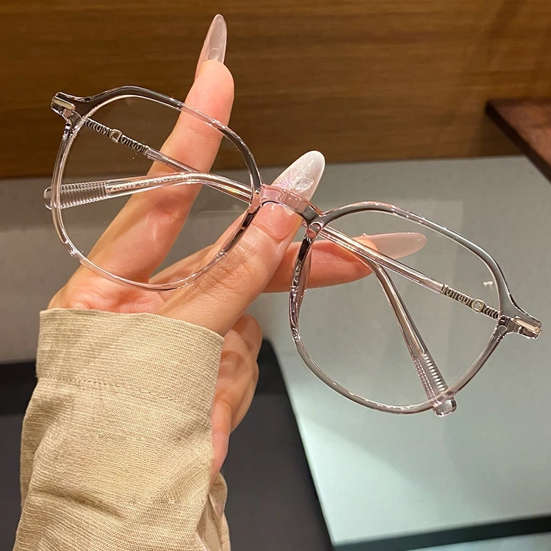 

KUXA Сверхлегкие стильные полигональные мужские и ретро-тренд TR90 женские очки оптическая оправа для очков по рецепту L210499Z