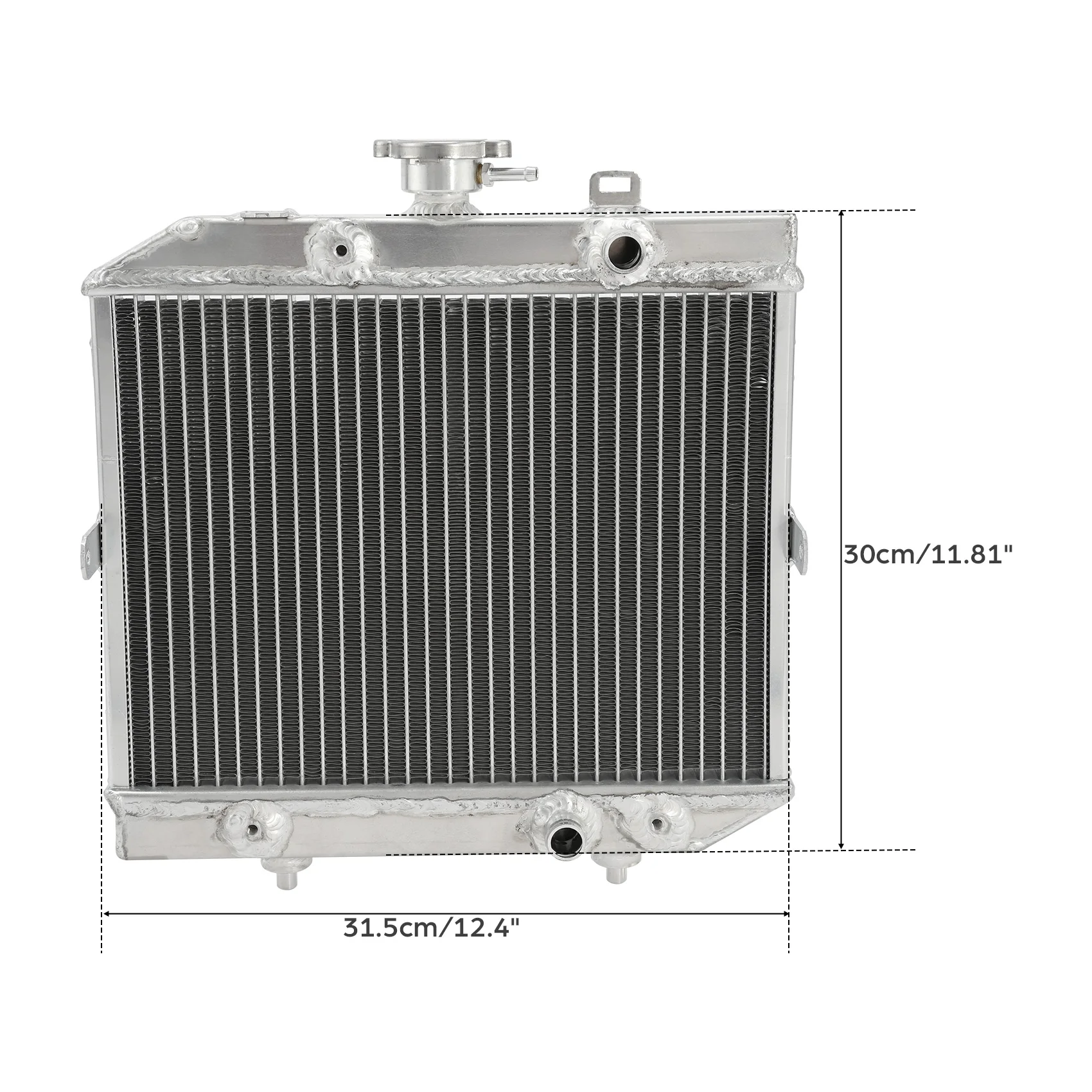 Radiator Cooler Cooling Fit For Honda Foreman Rubicon TRX500FA 2001-2004 TRX500FGA 2004