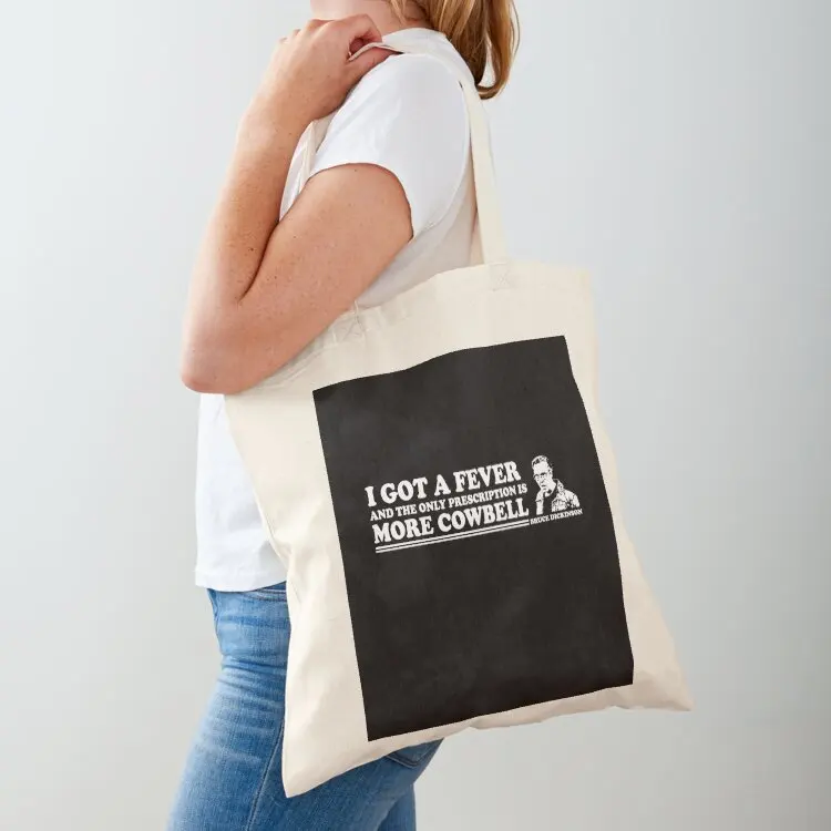 

More Cowbell Tshirt Tote Bag Canvas shoulder bag free delivery bags Women's handbag