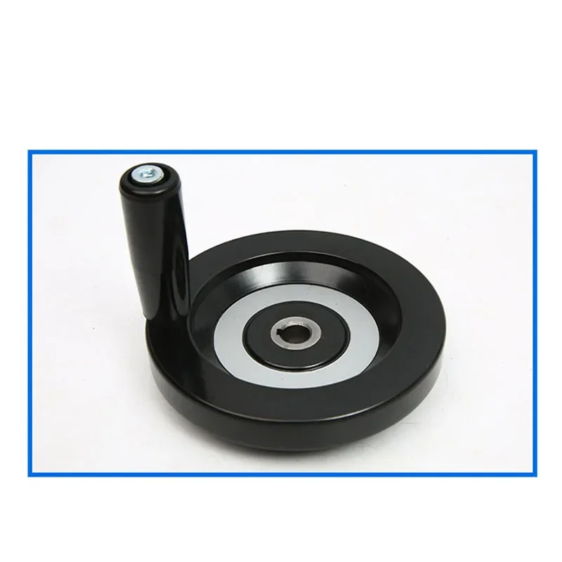 1pcs Spoked Hand Wheel Bakelite Corrugated Handwheel Aperture 8/10/12/14/16/18/20mm Black CNC Milling Machine Lathe