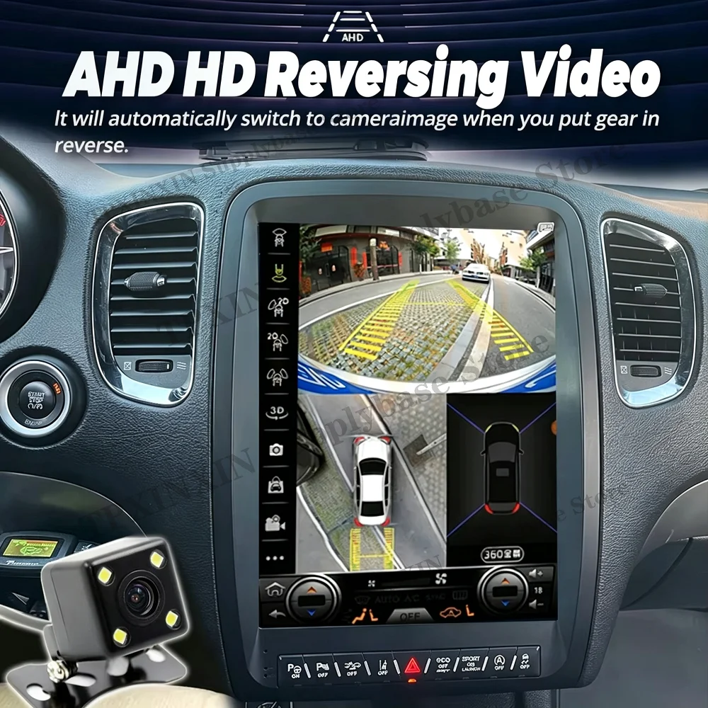 Qualcomm For Dodge Durango 2014~2016 Android Auto Wireless Carplay IPS Screen GPS Multimedia Car Stereo Radio player Head Unit