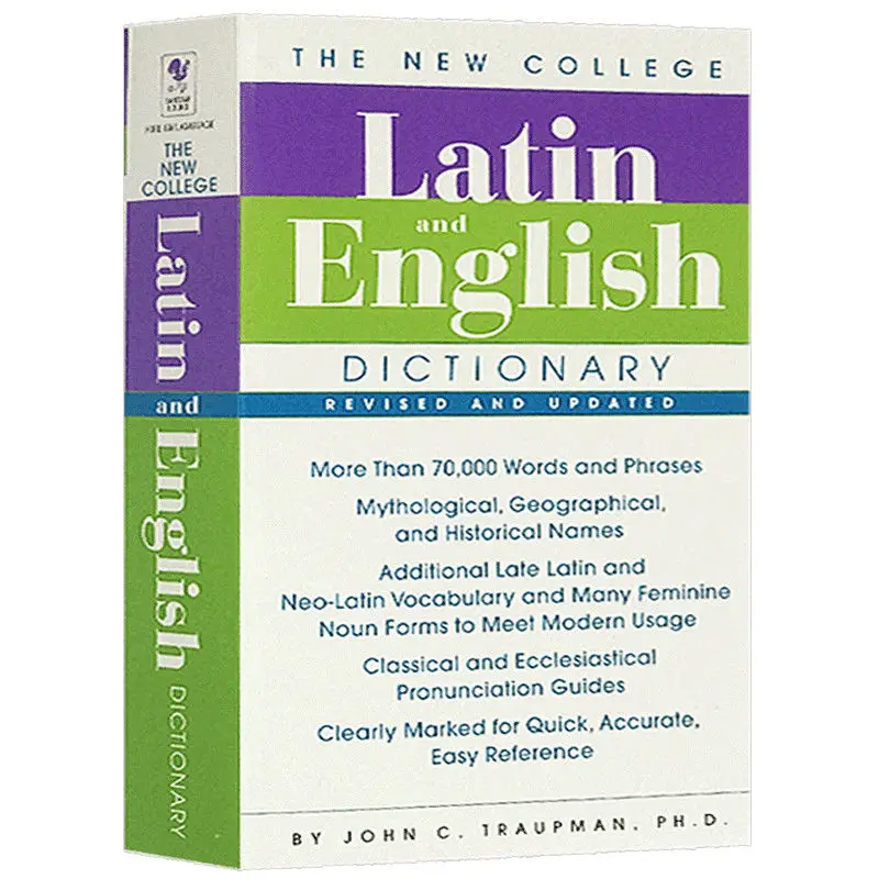 Latin Dictionary English Original New Latin English Two-Way Language Lookup Language 720 pages Learning Books