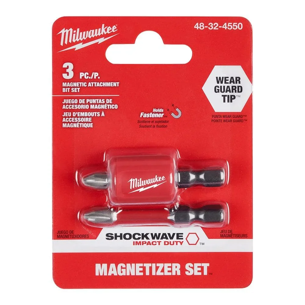 Milwaukee Zwei Sätze starker magnetischer Kreuzschlitz-Bits PH2, Stoßwellen-Bohrer, Zubehör für Elektrowerkzeuge 48-32-4550 – Detail 10