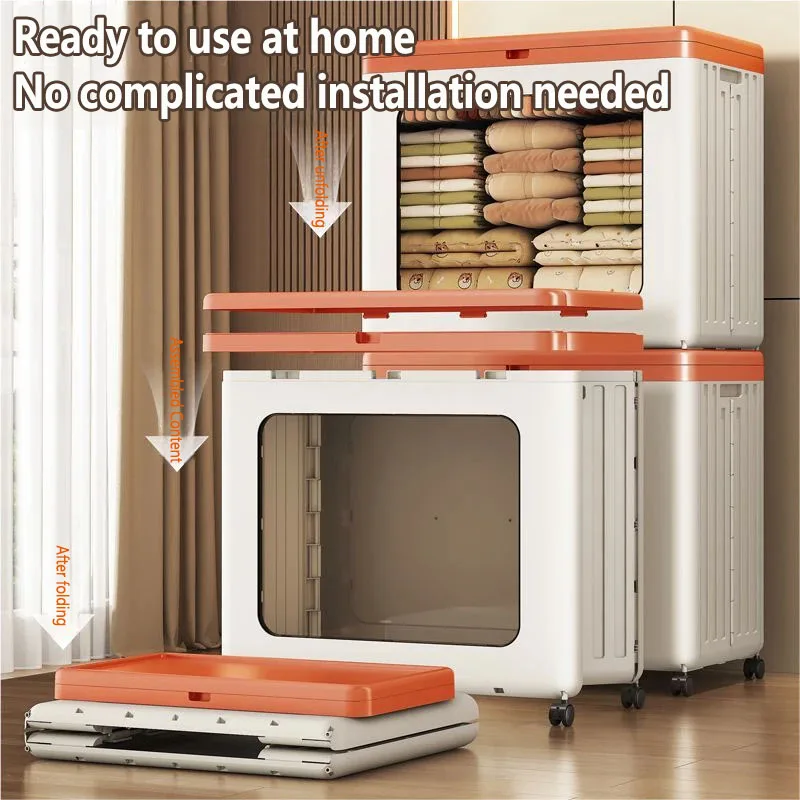 

Large Capacity Foldable Plastic Storage Box for Clothes Socks Multifunction Foldable Organizer Drawer for Home Organization