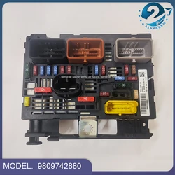 Used Genuine Bonnet Fuse Box Unit Assembly BSM For Peugeot 307 308 408 Citroen C4 OEM# 9809742880 R20=R05