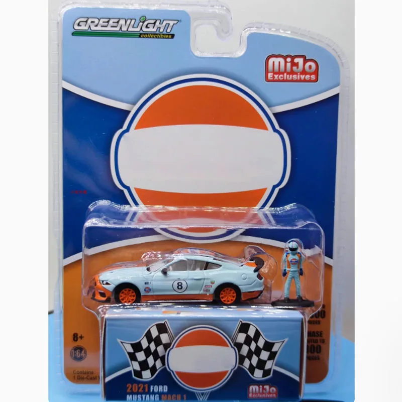 

Литой под давлением Greenlight, масштаб 1:64, 2021, модель автомобиля из сплава Mustang, статическая коллекция, украшенная праздничная игрушка, сувенирный подарок