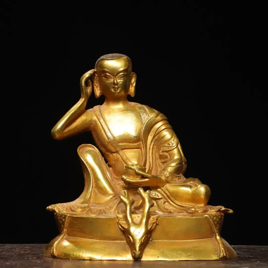 Copper gilt, Balma 13.5 cm high, 12.5 cm wide, 8.5 cm thick, 0.8 kg heavy