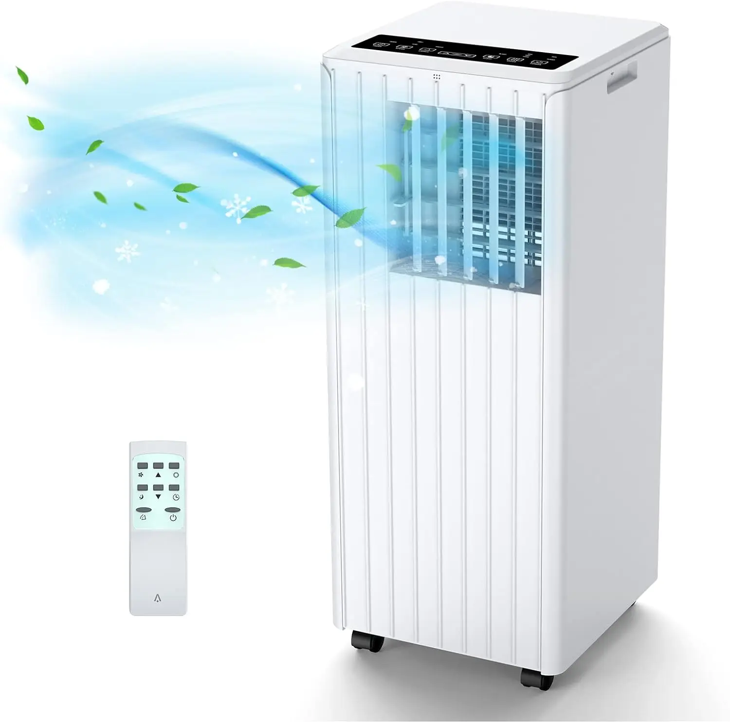 

Air Conditioner for Room up to 350 sq.ft, 8,000 BTU A/C Unit with Dehumidifier and Cooling, 24-Hour Timer, Sleep , Remote Contro