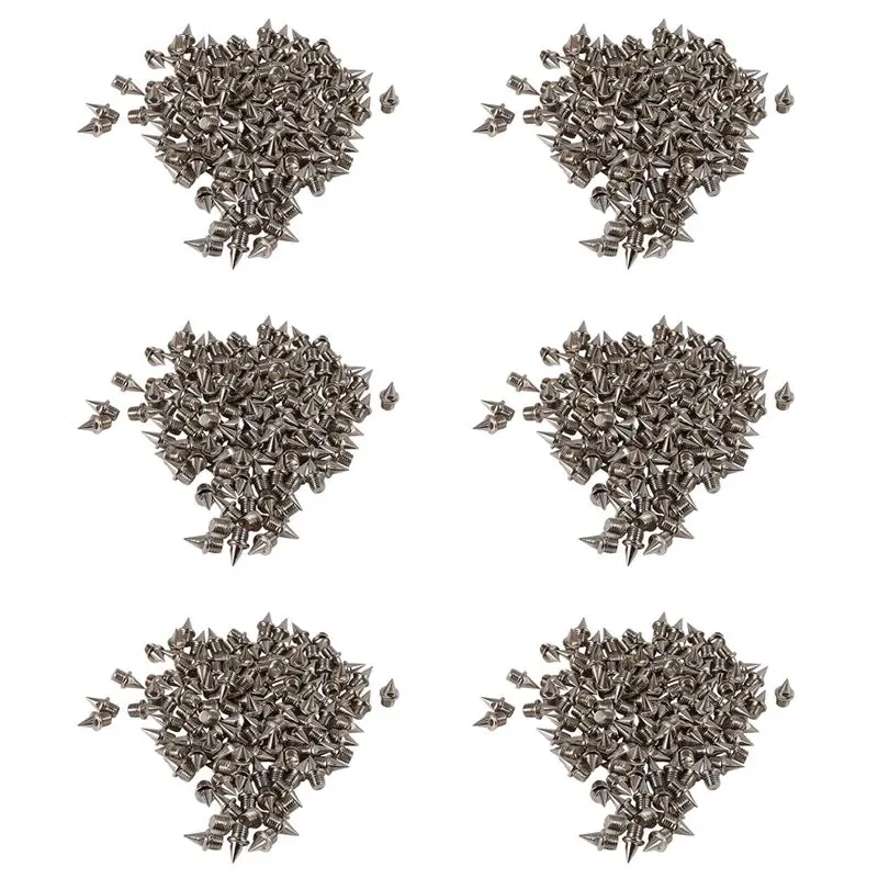 

AEF6-New 720Pcs Spikes Studs Cone Replacement Shoes Spikes For Sports Running Track Shoes Trainers Screwback Gripper 7Mm