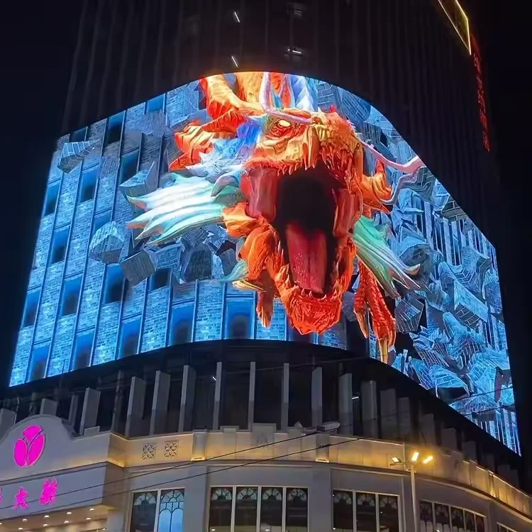 Pared de vídeo con pantalla LED para exteriores con clasificación IP65, adecuada para eventos deportivos, conciertos y medios publicitarios