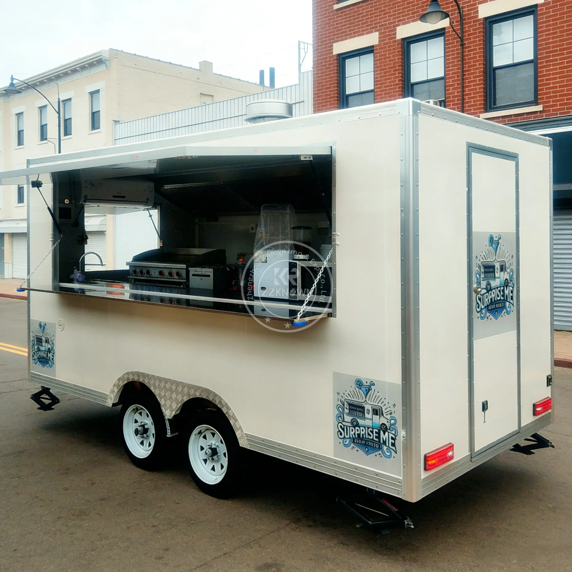 High Quality Food Truck for Sale Ice Cream Taco Sweet Corn Shop off-Road Camper Box Truck Fast Food Trailer