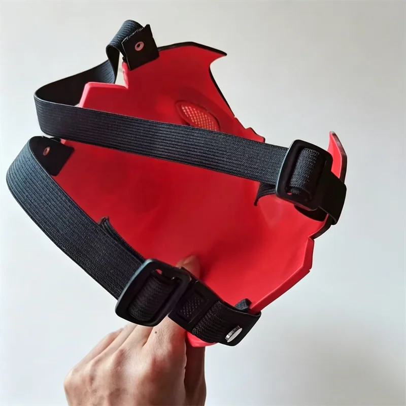 Anime Red Hood Jason Todd Cosplay Mask Superhero Half Face Masker Helmet Halloween Adult Unisex Accessories Costume Party Prop view 6