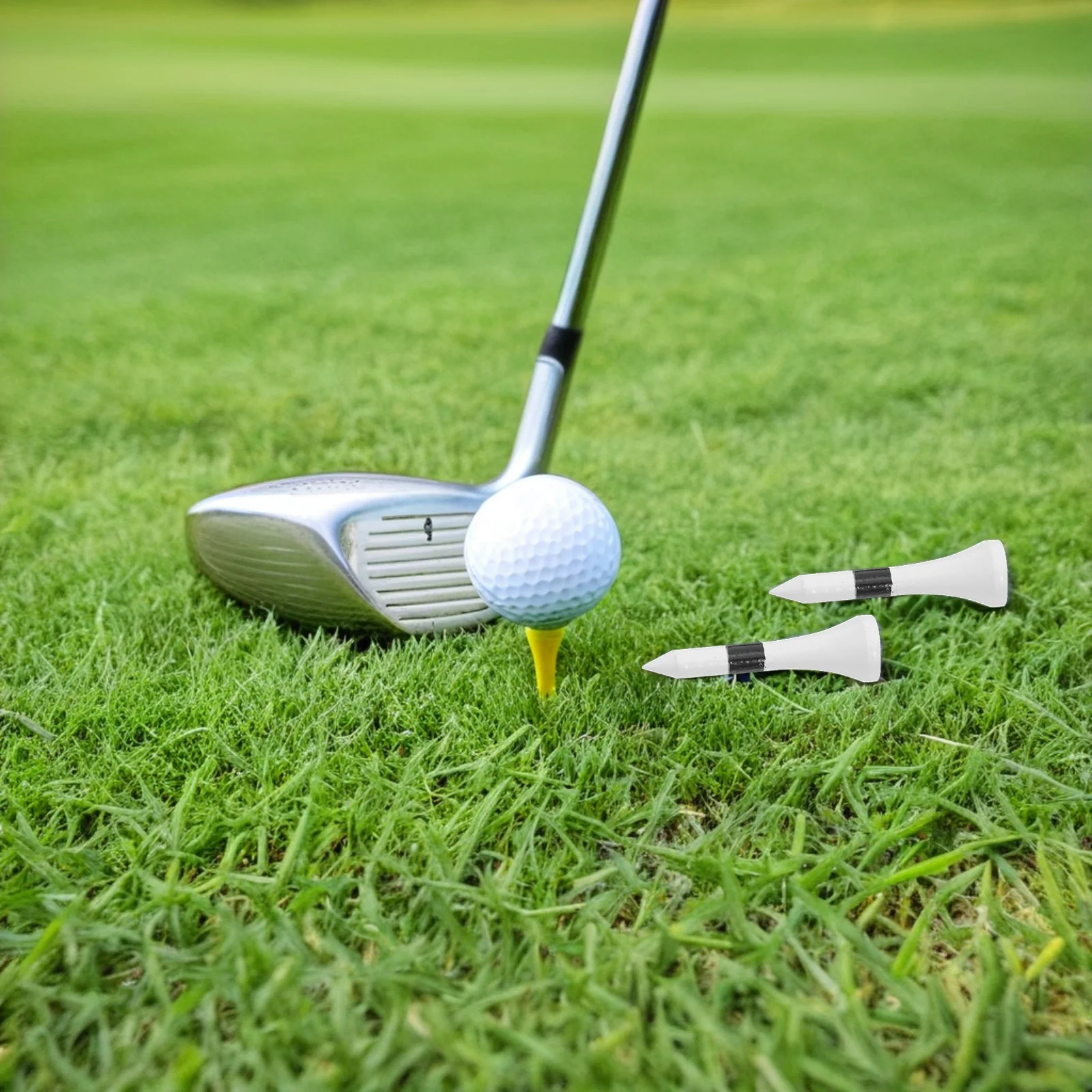 

50 Pcs Golf Pins Bulk Wooden Tees Driving Range for Set Clubs Better Drives