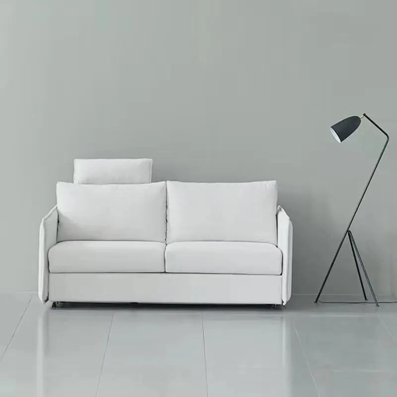 Modern Retractable Foldable Double Sofa Bed for Hotel Bedroom Multi Functional Design